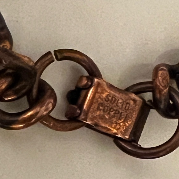 Vintage Men’s Cuban Link Solid Copper Bracelet - Picture 3 of 7